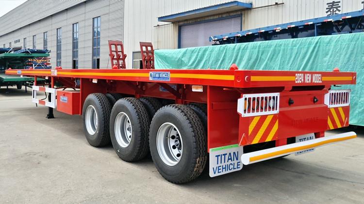 2024 Best Tri Axle Semi Flatbed Trailer on Sale in Tanzania