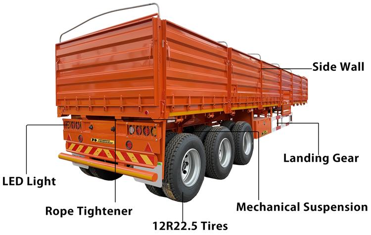 Henred Dropside Semi Trailer for Sale In Zimbabwe - Henred Fruehauf Trailers Pty Ltd