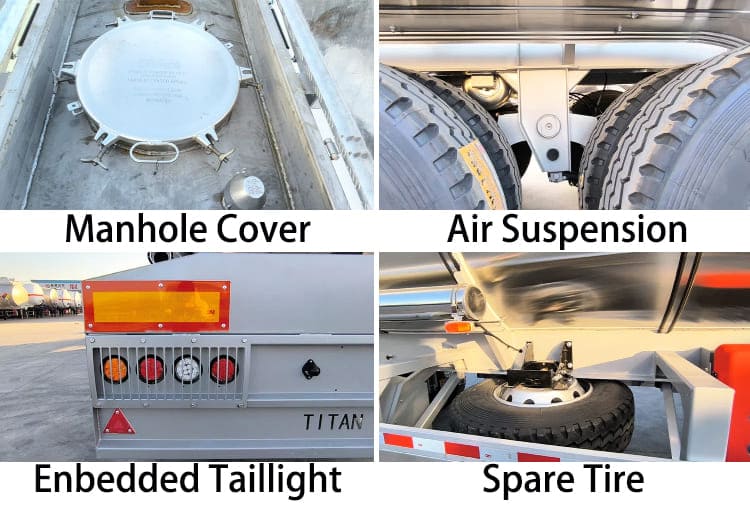Stainless Steel Chemical Fuel Tanker Semi Trailer Price for Sale in Zimbabwe