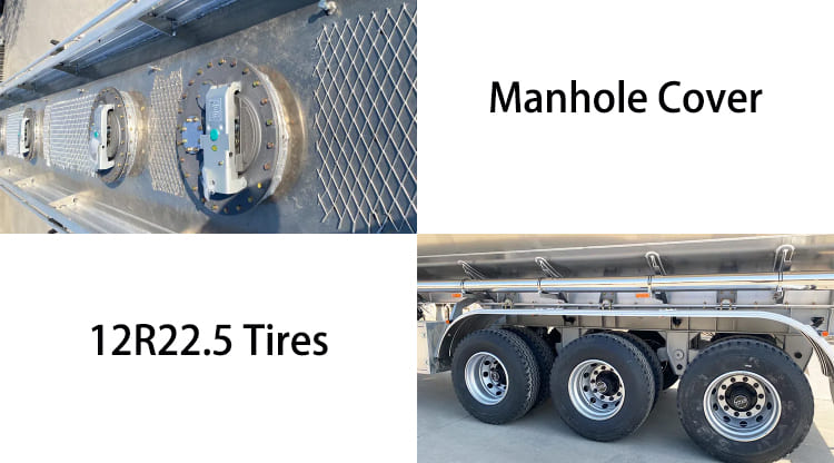 Aluminum Diesel Fuel Tanker Trailer for Sale in Guyana