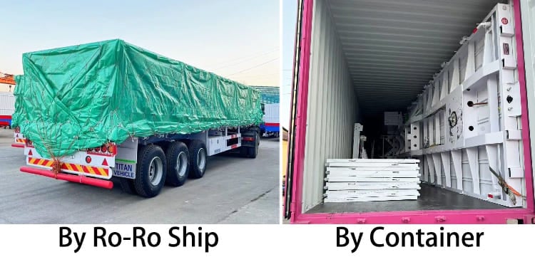 Tri Axle Drop Side Semi Trailer for Sale in Guyana