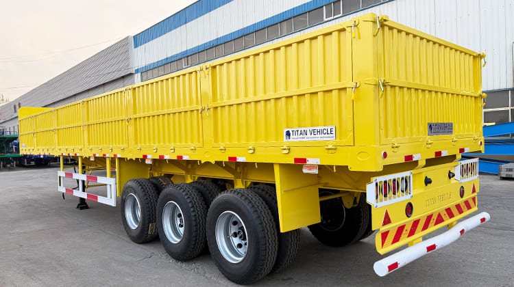 Tri Axle Drop Side Semi Trailer for Sale in Guyana