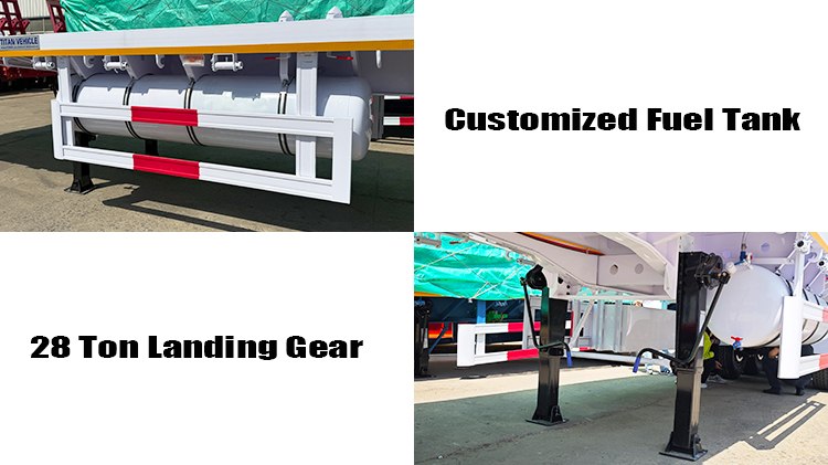 40 Ft Tri Axle New Flatbed Trailer for Sale Near Me in Nigeria