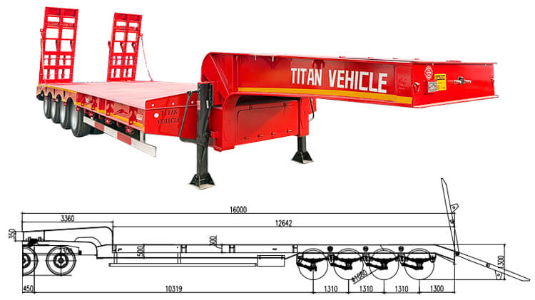 4 Axle Semi Low Loader Trailer for Sale in Tema Ghana