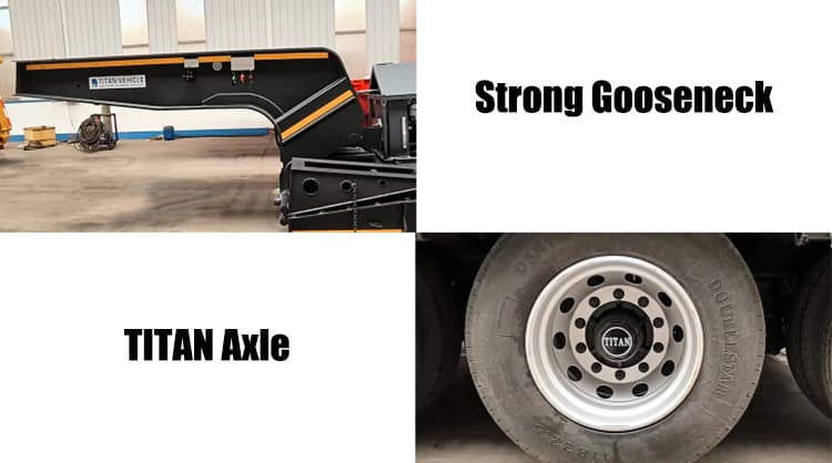 Tri Axle RGN Lowboy Truck Trailer for Sale in Angola