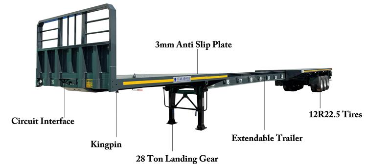 Extendable Semi Trailer Price In Angola
