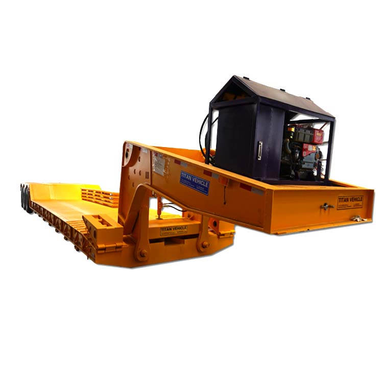 3 Axle Detachable Lowboy Trailer