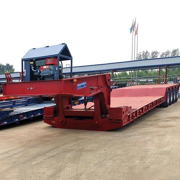 100ton Lowboy Step Deck Gooseneck Trailer