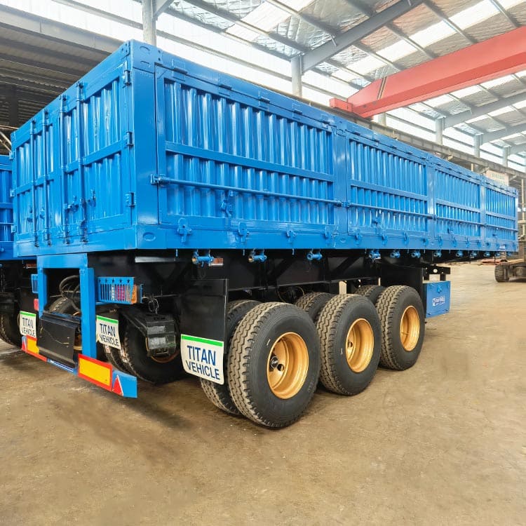 3 Axle Side Dump Semi Trailer