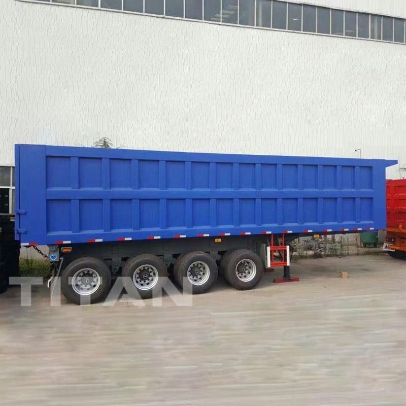 4 axle dumping dumper trailer 