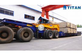 4 axle 150 ton lowboy trailer with dolly