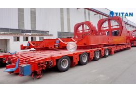 Wind blade adapter trailer
