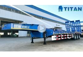 Low Loader Trailer with 3 Ramps