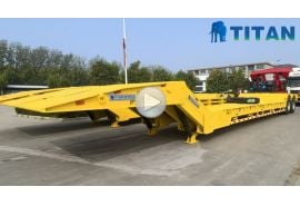 2 Axle Folding Gooseneck Lowboy